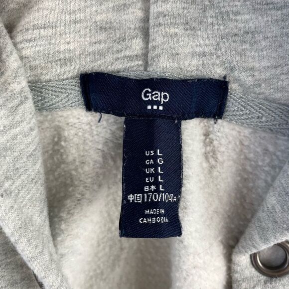GAP Gray Full Zip Jacket Size L - Picture 6 of 7